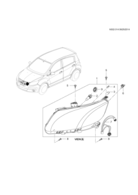 9016629-Headlamp, (incl 2-4,7, 9)