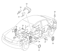 L4B1971173A-Harness, for brake pad wear indicator