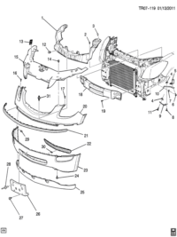22806759-GARNISH FR BUMPER