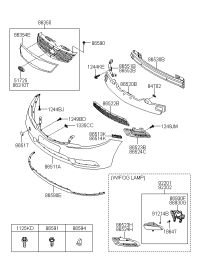 863501X000-GRILLE ASSY-RADIATOR