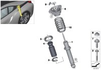 37106884588-Damper strut VDC rr