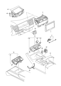 4H0919604G-Display unit-multi-media interface