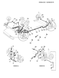 92099653-Bracket-brake hose