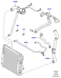 PCH500893-HOSE ASSY-EGR COOLER,OUT