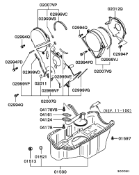 MD152133-OIL PAN ENGINE