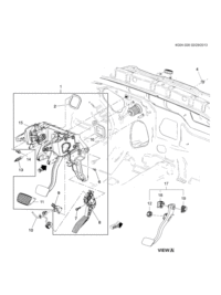 22783971-Pedal, brake & accelerated (w/rest) (incl. 2-8,11, 12) (4.625)