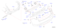 850941CA0A-SPACER-REAR BUMPER SIDE