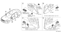 255701BB1A-SWITCH ASSY-MIRROR CONTROL
