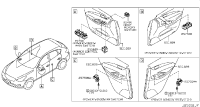 255701BB0A-SWITCH ASSY-MIRROR CONTROL