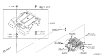 14041EY01A-ORNAMENT ASSY-ENGINE COVER