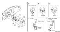 25335AA001-KNOB & HEATER ASSY-CIGARETTE LIGHTER