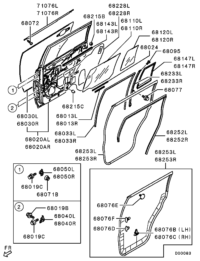 5736A112-W/STRIP,RR DOOR BELT,INR R