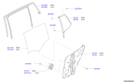 822205DA0A-GLASS REAR DOOR