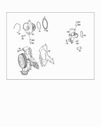 2722001301-WATER PUMP W/SEAL W203/211