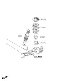 553004V250-SHOCK ABSORBER ASSY-REAR