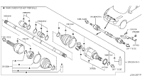 391001KA5B-SHAFT ASSY-FRON