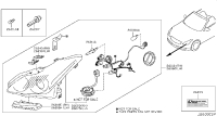 26010JU51C-Head lamp assy