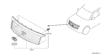 623101LA1A-GRILLE ASSY-FRONT