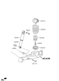 553002X000-SHOCK ABSORBER ASSY-REAR