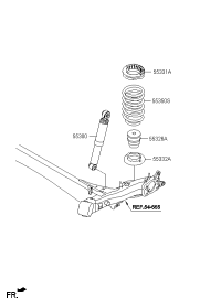 553002V630-SHOCK ABSORBER ASSY-REAR