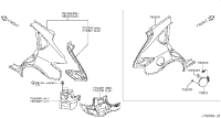 776601BA1A-PILLAR ASSY-BACK,RH