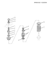 90223654-Mounting set, front suspension strut