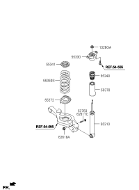 553112M500-SHOCK ABSORBER ASSY-REAR
