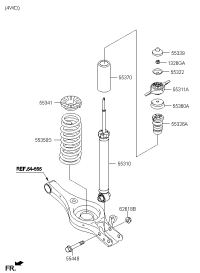 55310C9100-SHOCK ABSORBER ASSY-REAR
