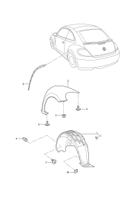 5C5810969-WHEEL HOUS/VW /BORA/1998