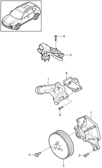 95810603311-PORSCHE CAYENNE WATER PUMP