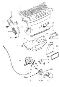 99651255103-GAS SPRING VW TIGUAN
