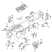 L4FD857025A-Member, instrument panel cross