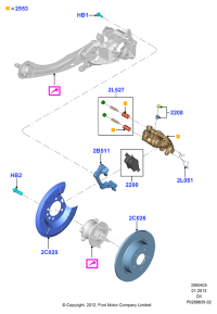 BV6Z2200D-BRAKE PADS REAR