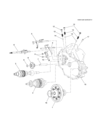 9071668-Repair kit-rvs ctr gear shaft