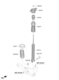 55311Q2000-SHOCK ABSORBER ASSY-REAR