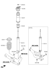 55311S6000-SHOCK ABSORBER ASSY-REAR