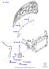 BB5Z17A605A-RADIATOR HOSE W124/E200/E220