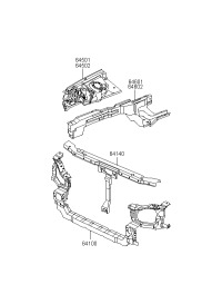 641003D100-PANEL COMPL-RADIATOR SUPT
