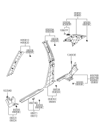 8584538000YMB-TRIM ASSY-CTR PILLAR LWR RH