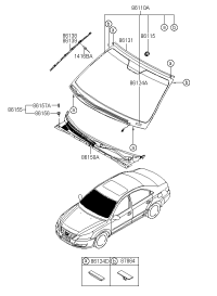 861103K080-GLASS ASSY-W/SHLD