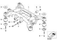 33316770459-Member, rear axle frame
