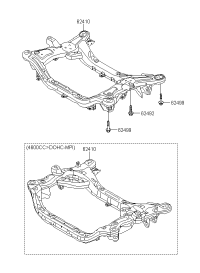 624103N000-CROSSMEMBER ASSY-FR