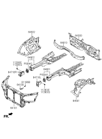 641013M010-CARRIER ASSY-FR END MODULE