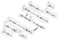 495002W600-JOINT ASSY-CV LH