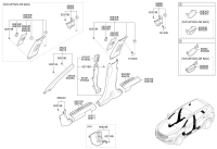 85810A1000OM-TRIM ASSY-FR PILLAR LH