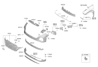 86510O3000-COVER-FR BUMPER UPR