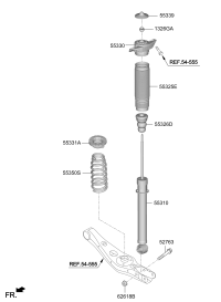 55307N8000-SHOCK ABSORBER ASSY-REAR