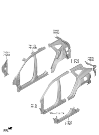 71110N8A00-PANEL ASSY-PILLAR OUTER,LH