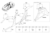 858500U0008M-TRIM ASSY-RR PILLAR LH