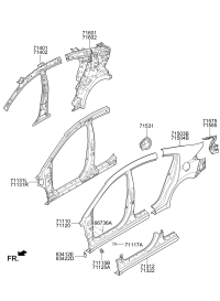 71130S7000-REINF ASSY-SIDE OTR LH